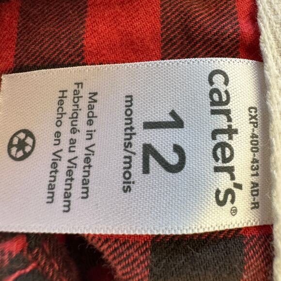 Outdoors Baby Plaid Flannel Shirt 12 Month Unique Peace of the Wilderness Be You - Picture 4 of 5